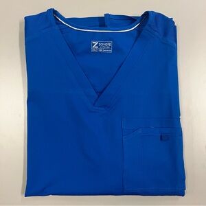 NWT Zavate Mens Royal Blue Scrub Top Size 2XL